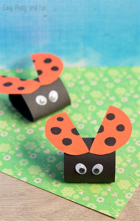 These are simple yet brilliant crafts. Simple Ladybug Paper Craft - Easy Peasy and Fun ...