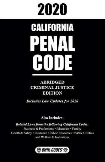 Sell Buy Or Rent 2020 California Penal Code Abridged 9781563255571 156325557x Online