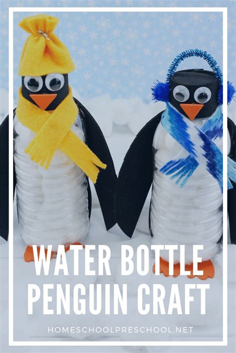 Create Adorable Water Bottle Penguins With Preschoolers