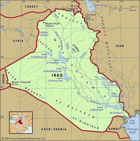 Physical Map Of Iraq Ezilon Maps Images