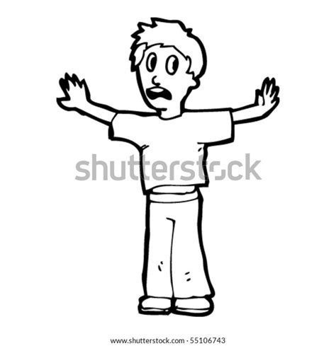 Scared Boy Cartoon Stock Vector Royalty Free 55106743 Shutterstock