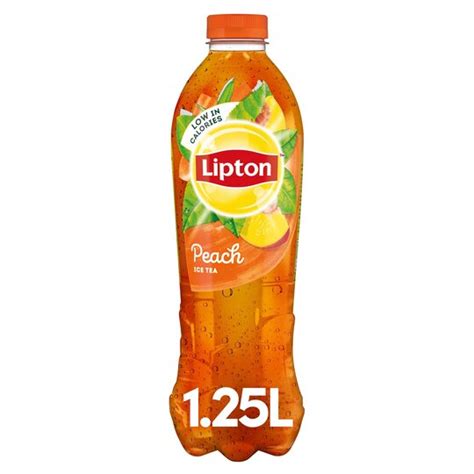 Lipton Ice Tea Peach Flavour 125l Bottle Tesco Groceries