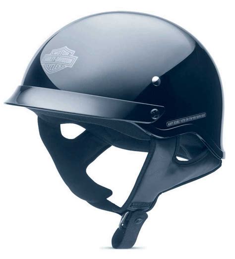 Harley Davidson Mens Stock Ii Half Helmet Gloss Black 98214 12vm