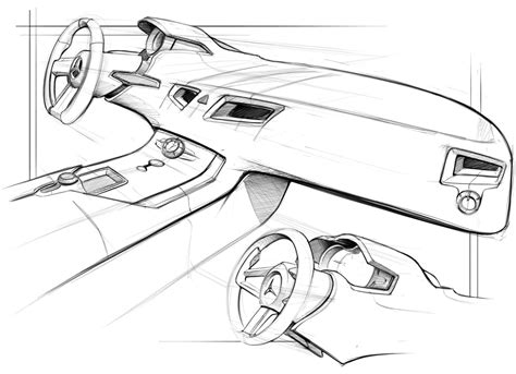 Smart eq fortwo interior layout dashboard. Nice interior sketch | Auto, Progetti da provare e Progetti