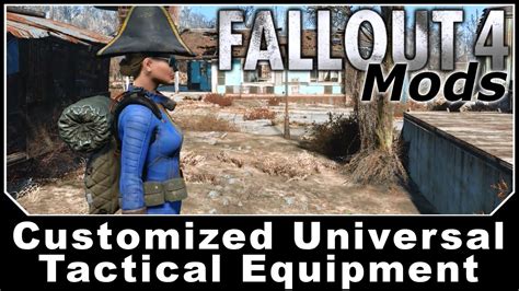 Fallout 4 Mods Customized Universal Tactical Equipment Youtube