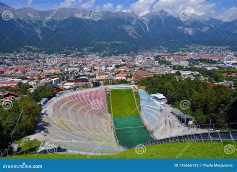 The Bergisel Ski Jump Stadium Austria Editorial Image Image Of