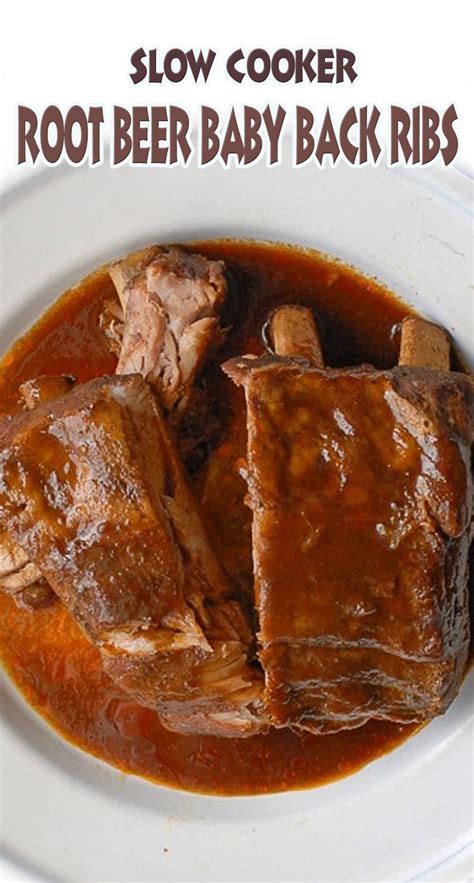 Slow Cooker Root Beer Baby Back Ribs