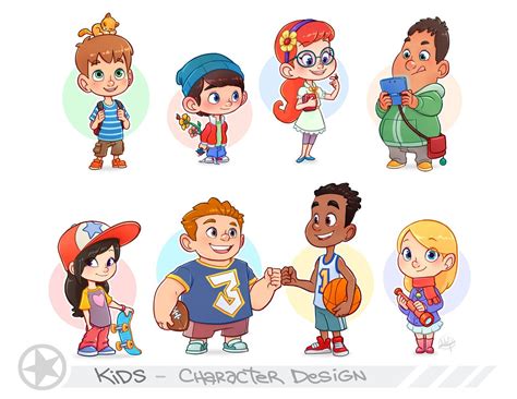 Kids Portfolio Page By Luigil On Deviantart Cartoon Character Design