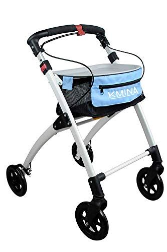 Kmina Pro Rollator Walkers For Seniors Indoor Rollator With Tray