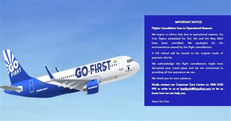 Flights Cancelled By Go First In India Due To Bankruptcy