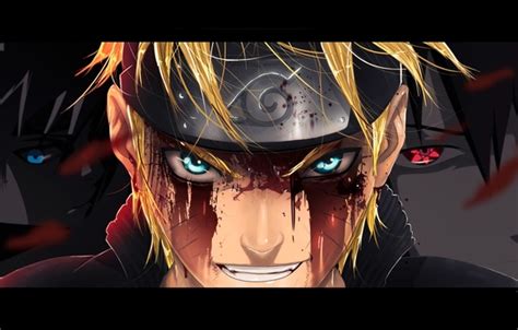 Wallpaper Look Face Blood Blood Naruto Face Images For Desktop