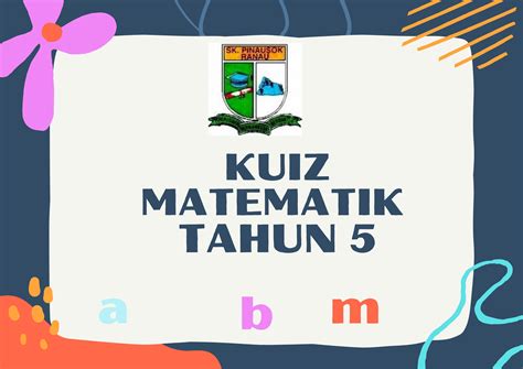 Quizizz Matematik Tahun 5