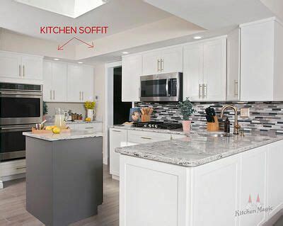 The home mender shows us how to remove kitchen cabinets, a kitchen soffit from a ceiling, install new drywall and apply new. Design Alternatives to Kitchen Cabinet Soffits in 2020 ...