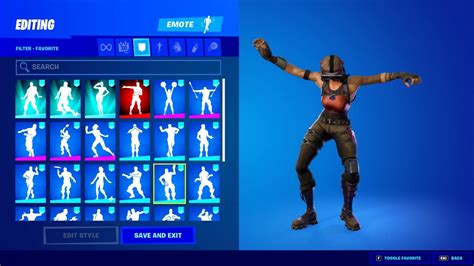 Fortnite Renegade Raider Dancing Emotes In Locker For Tiktoks Youtube