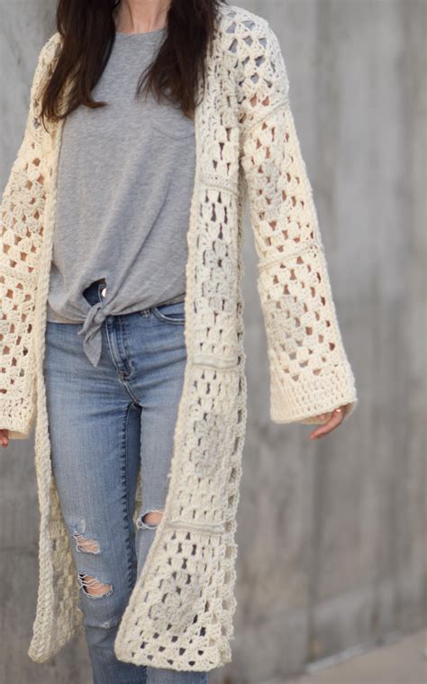 Crochet patroon flower granny square free pattern crochet. Arlo Granny Square Crocheted Cardigan Pattern - Mama In A ...