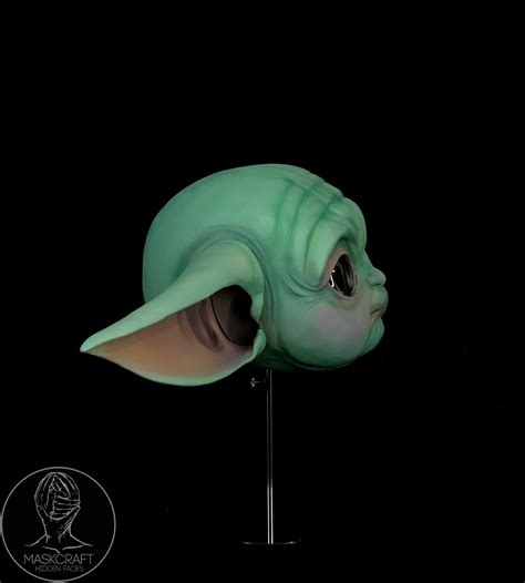 Grogu Baby Yoda Mask By Maskcraft Size 60 62 Etsy