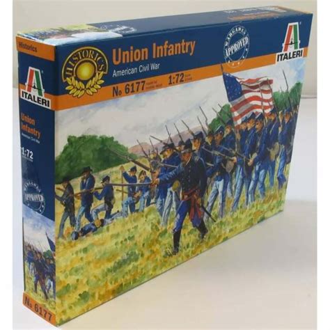 172 Civil War Union Infantry Soldiers Figures Italeri 6177 Ebay