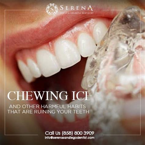 Chewing Ice And Other Harmful Habits That Are Ruining Your Teeth Dentist In Teeth Dentist