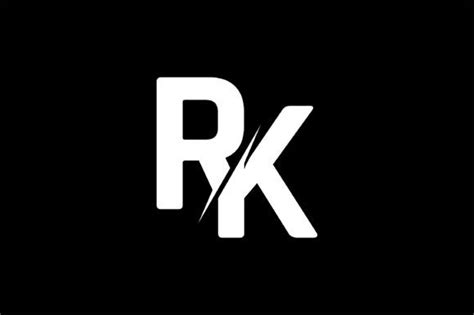 Monogram Rk Logo Design Graphic By Greenlines Studios · Creative