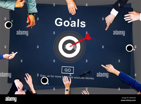 Goals Mission Objectives Target Graphics Concept Stock Photo Alamy