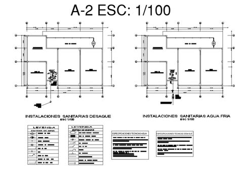 Sanitary Toilet Section And Plan D View Layout File In Dwg Format