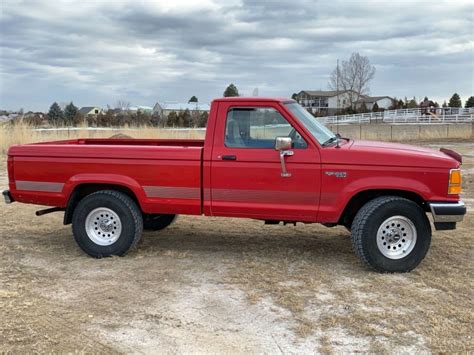1991 Ford Ranger Xlt 4x4 40 5speed 7â€™ Longbed Pickup For Sale