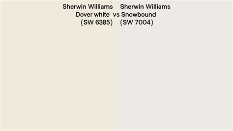 Sherwin Williams Dover White Vs Snowbound Side By Side Comparison