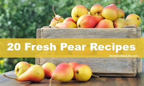 20 Fresh Pear Recipes