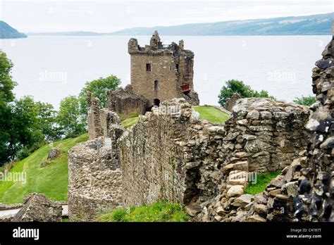 Urquhart Castle Ruins On Loch Ness Near Drumnadrochit Highland Region
