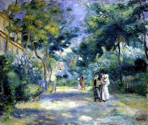 Renoir The Garden In Montmartre 1890 Pierre Auguste Renoir Renoir