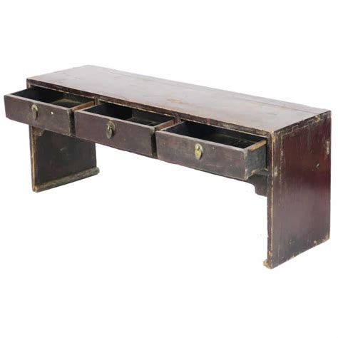 The inch in to centimeter cm conversion table and conversion steps are also listed. Antique Chinese 50 inch long 3 Drawer Low Kang Table Dark ...