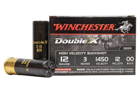 winchester 12 gauge 3 in 12 pellet 00 buckshot double x 5 box sportsman s outdoor superstore