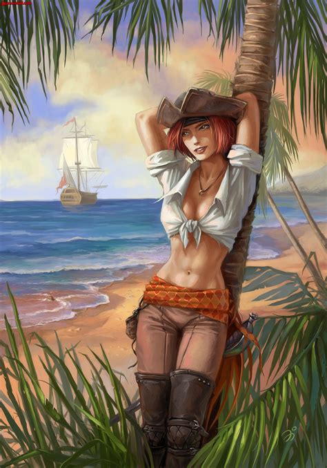 Sexy Pirate Art Sexy Pirate With Dragon Myconfinedspace Nsfw