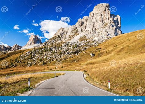 Passo Giau In Dolomites Mountains Northern Italy Stock Photo Image