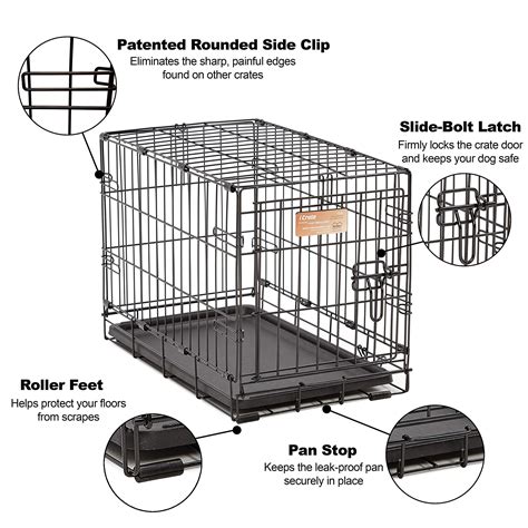 Dog Crate Midwest Icrate Xs Folding Metal Dog Crate W Divider Panel