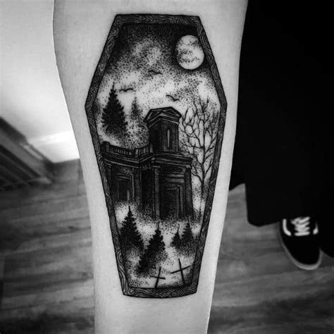 50 gothic tattoos for men dark body art design ideas