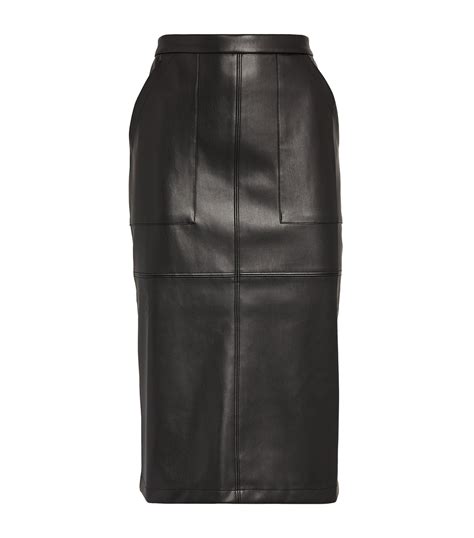Maxandco Faux Leather Midi Skirt Harrods In