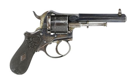 Belgian Lefaucheux Style Pinfire 7mm Caliber Revolver For Sale