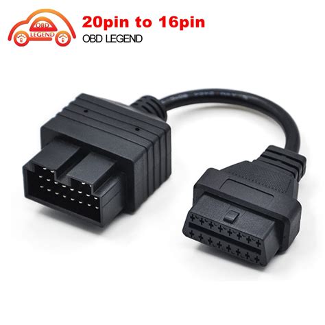 2017 New 20 Pin To 16 Pin Obd1 To Obd2 Connect Cable For Kia 20pin Car