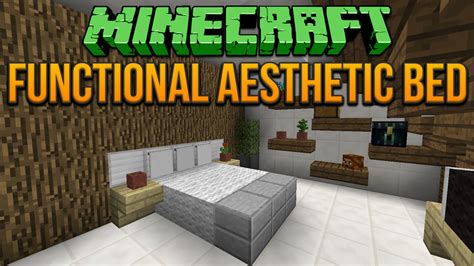 Add items to make a. Minecraft: Functional Aesthetic Bed Tutorial - YouTube