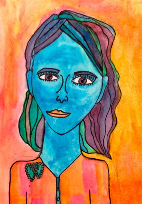 Sand Creek Star Gallery 5th Grade Pop Art Self Portraits