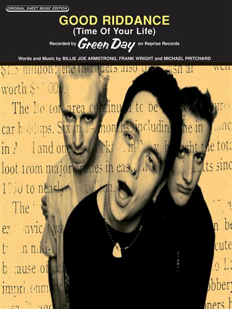 Good Riddance Time Of Your Life By Green Day Sheet Music Read Online