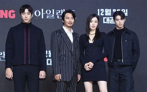 Kim Nam Gil Cha Eun Woo Lee Da Hee Sung Joon Attend The Press Conference For Tving S New