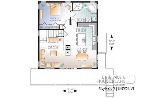 1st Level Of House Plan 3938 V1 Chalet House Plans Plan Chalet Lake