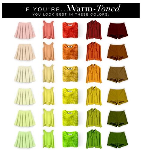 Clothing Colors For Warm Toned Skin Fashion Outfits Style