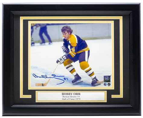 Bobby Orr Signed Bruins 11x14 Custom Framed Photo Display Orr Coa
