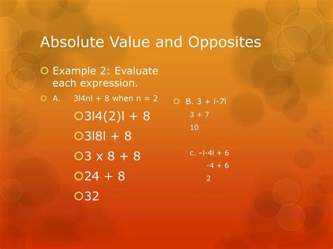 Opposites And Absolute Value