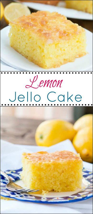 This cake recipe is always a crowd favorite with everyone! This Best Lemon Jello Cake Recipe - Oh Sweet Basil