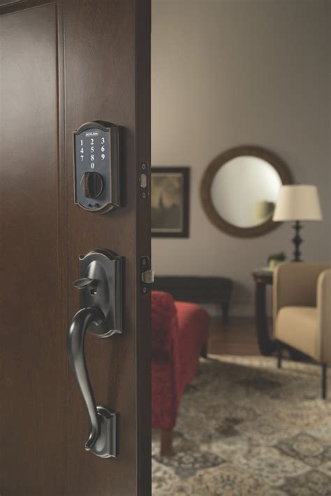 Schlage Touch Keyless Touchscreen Deadbolt With Camelot Trim Paired