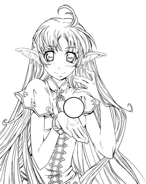 77 Coloring Pages Of Anime Elf Latest Hd Coloring Pages Printable
